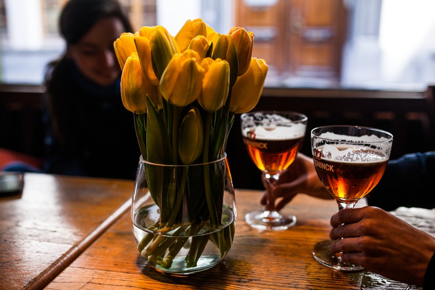 Любимое бельгийское пиво! Да, это может быть романтично. 